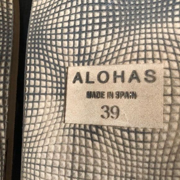 ALOHAS Marshmallow Scacchi Sandal in Tan and White 39 - Picture 12 of 12